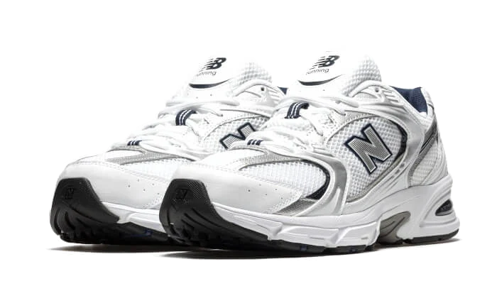 New Balance 530 White Grey Navy - Image 2