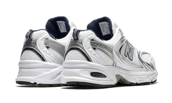 New Balance 530 White Grey Navy - Image 3