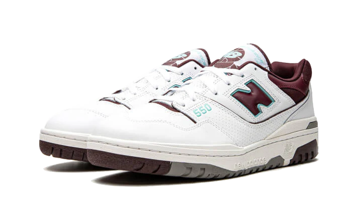 New Balance 550 Burgundy Cyan - Image 2