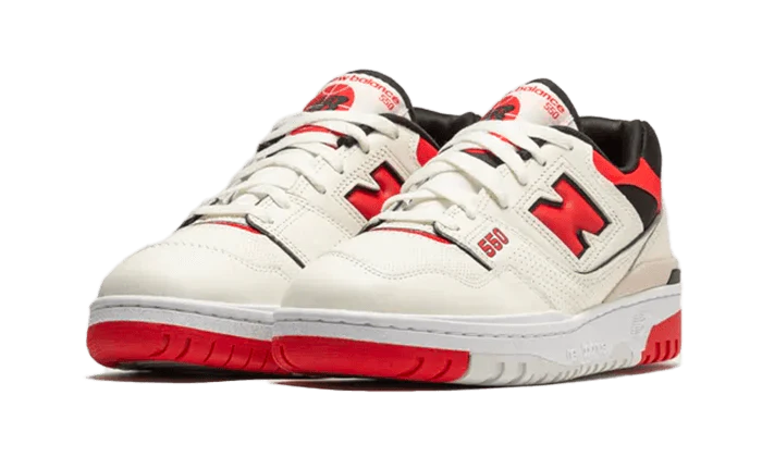 New Balance 550 Sea Salt True Red - Image 2