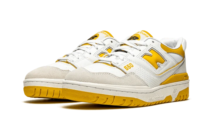 New Balance 550 Sea Salt Varsity Gold - Image 2