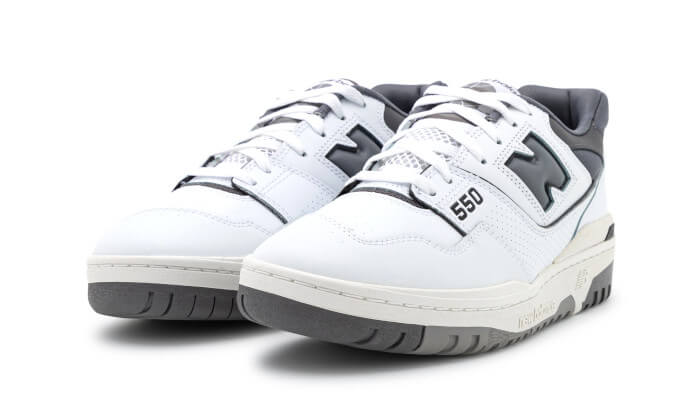 New Balance 550 White Dark Grey - Image 2