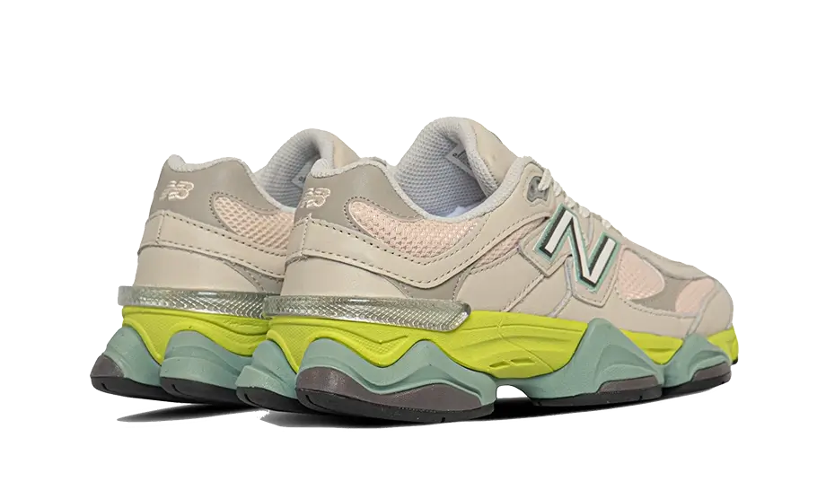 New Balance 9060 Moonbeam Vintage Rose Lime - Image 3