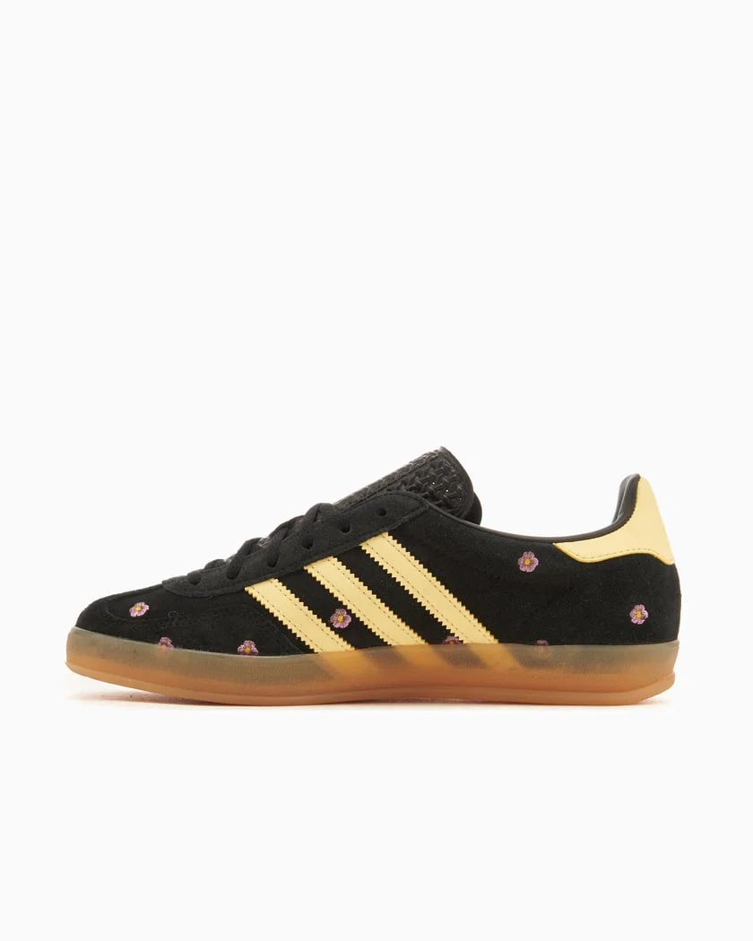 Adidas Gazelle Indoor Core Black Almost Yellow Floral - Image 5