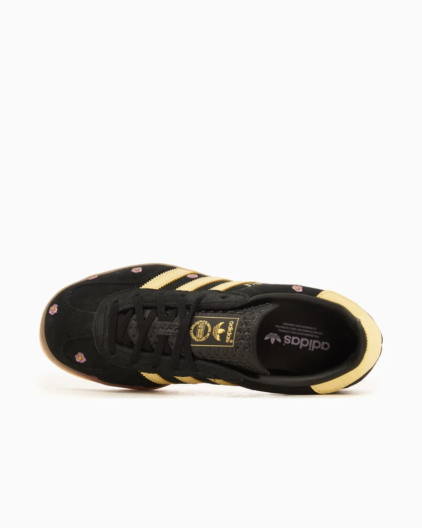 Adidas Gazelle Indoor Core Black Almost Yellow Floral - Image 6