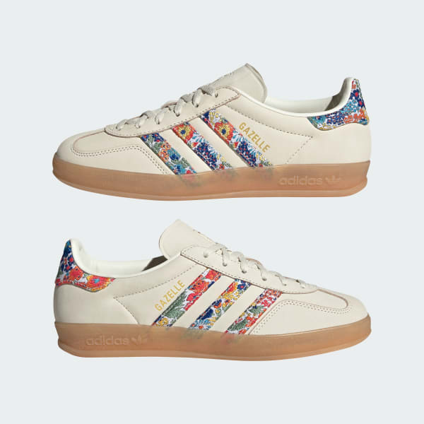 Adidas Gazelle Indoor Liberty London Floral Embroidery Stripes - Image 4