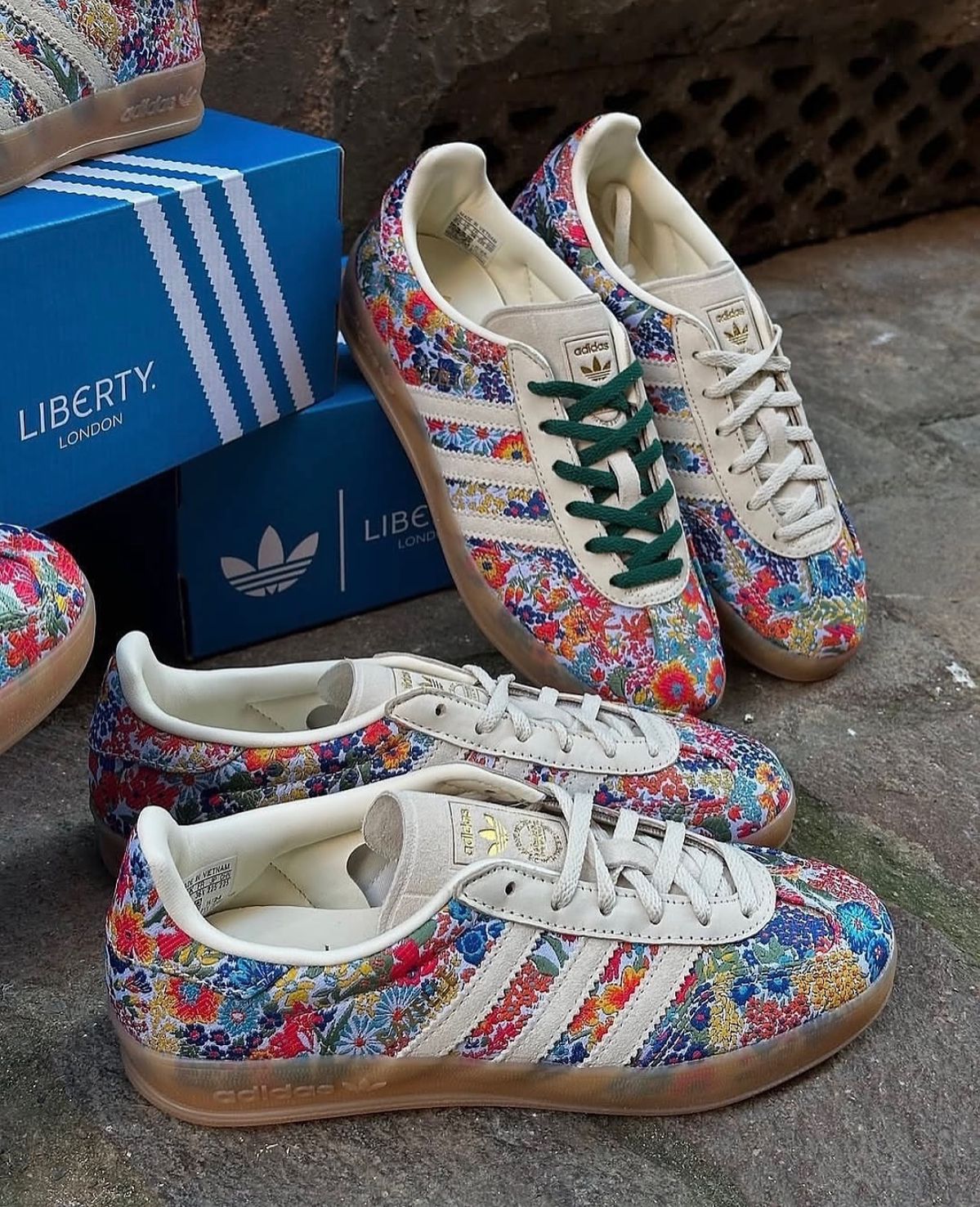 Adidas Gazelle Indoor Liberty London Floral Embroidery - Image 7