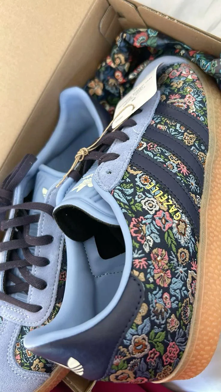 Adidas Gazelle Liberty London Floral Embroidery (GS) - Image 7