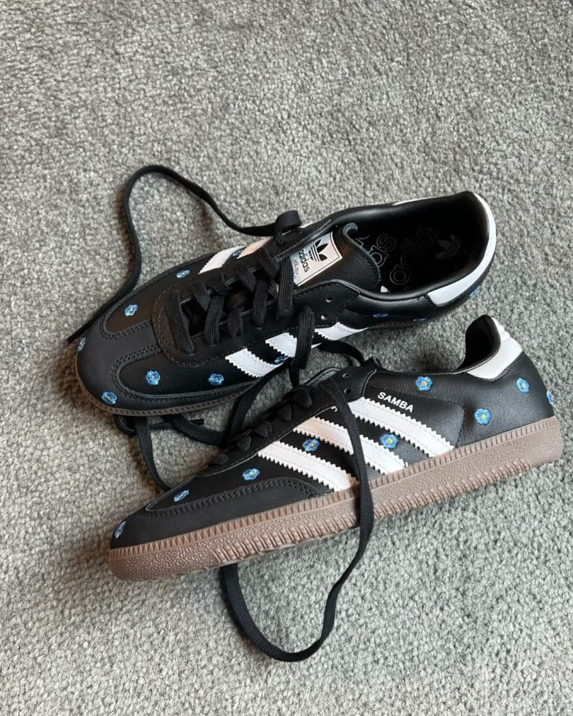 Adidas Samba Light Blue Floral Core Black - Image 2