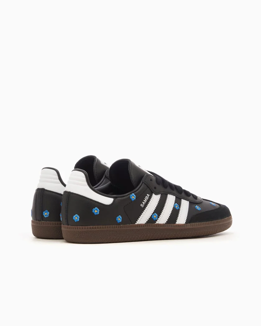 Adidas Samba Light Blue Floral Core Black - Image 4