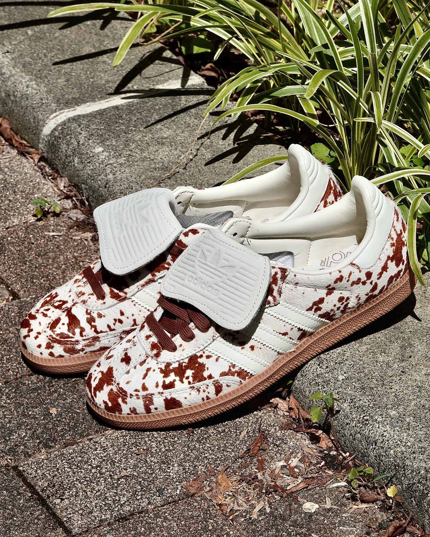 Adidas Samba LT Cow Print Brown White - Image 2
