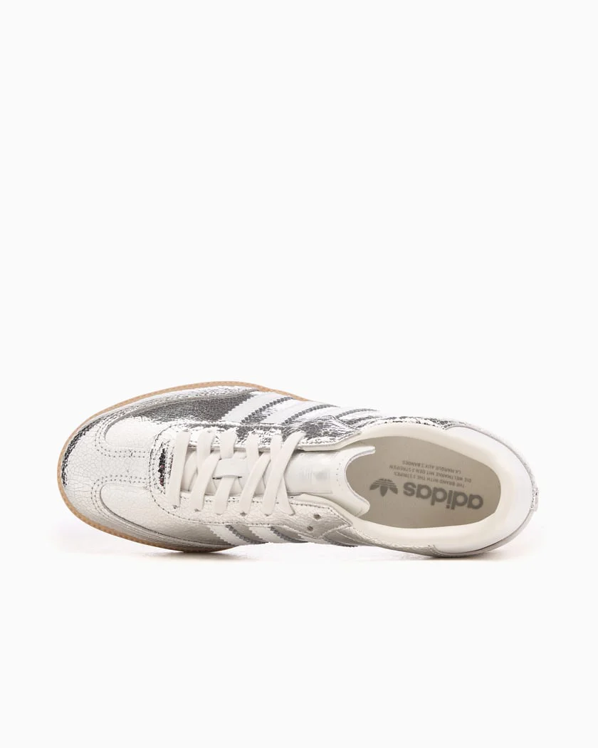 Adidas Samba OG Silver Metallic Cracked Leather - Image 6