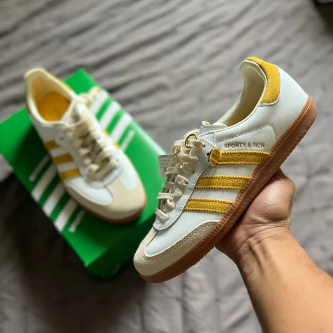 Adidas Samba X Sporty & Rich White Bold Gold - Image 2
