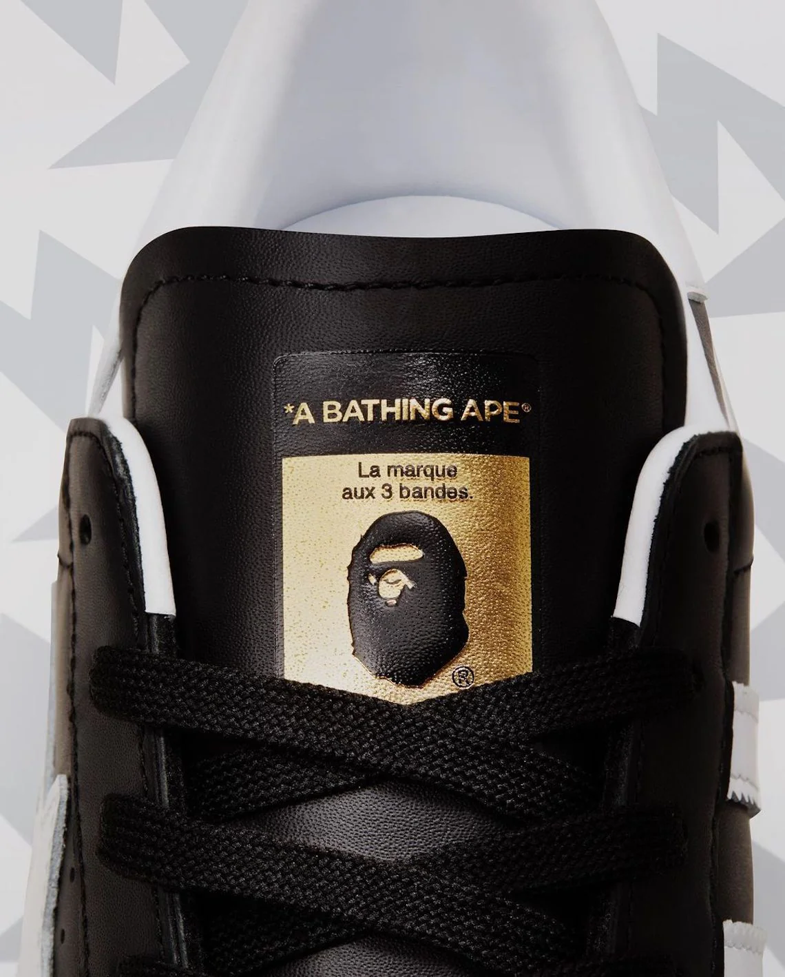 adidas Superstar 80s Bape Black White Gold (2022) - Image 4