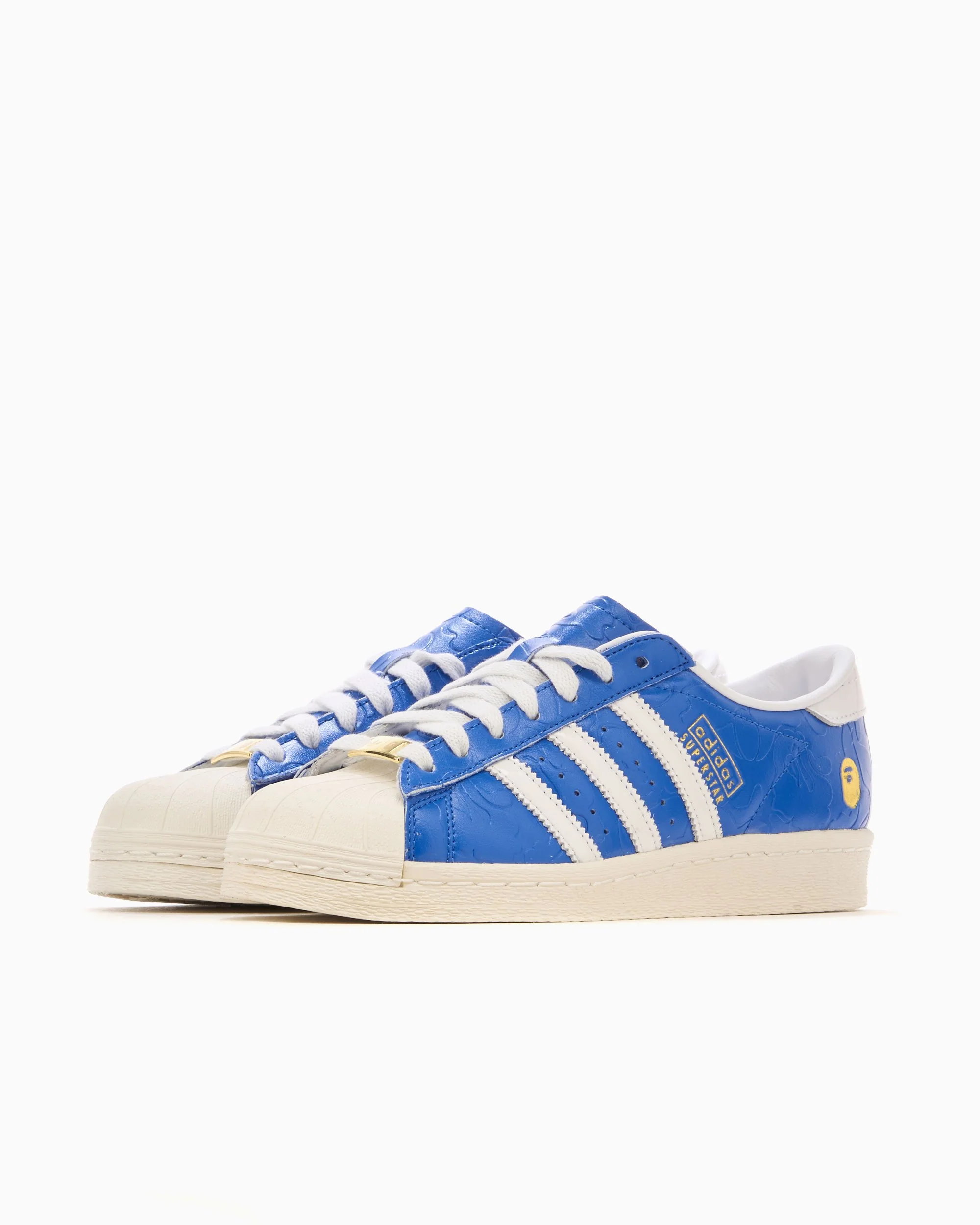 adidas Superstar Vintage Bape Blue White - Image 4