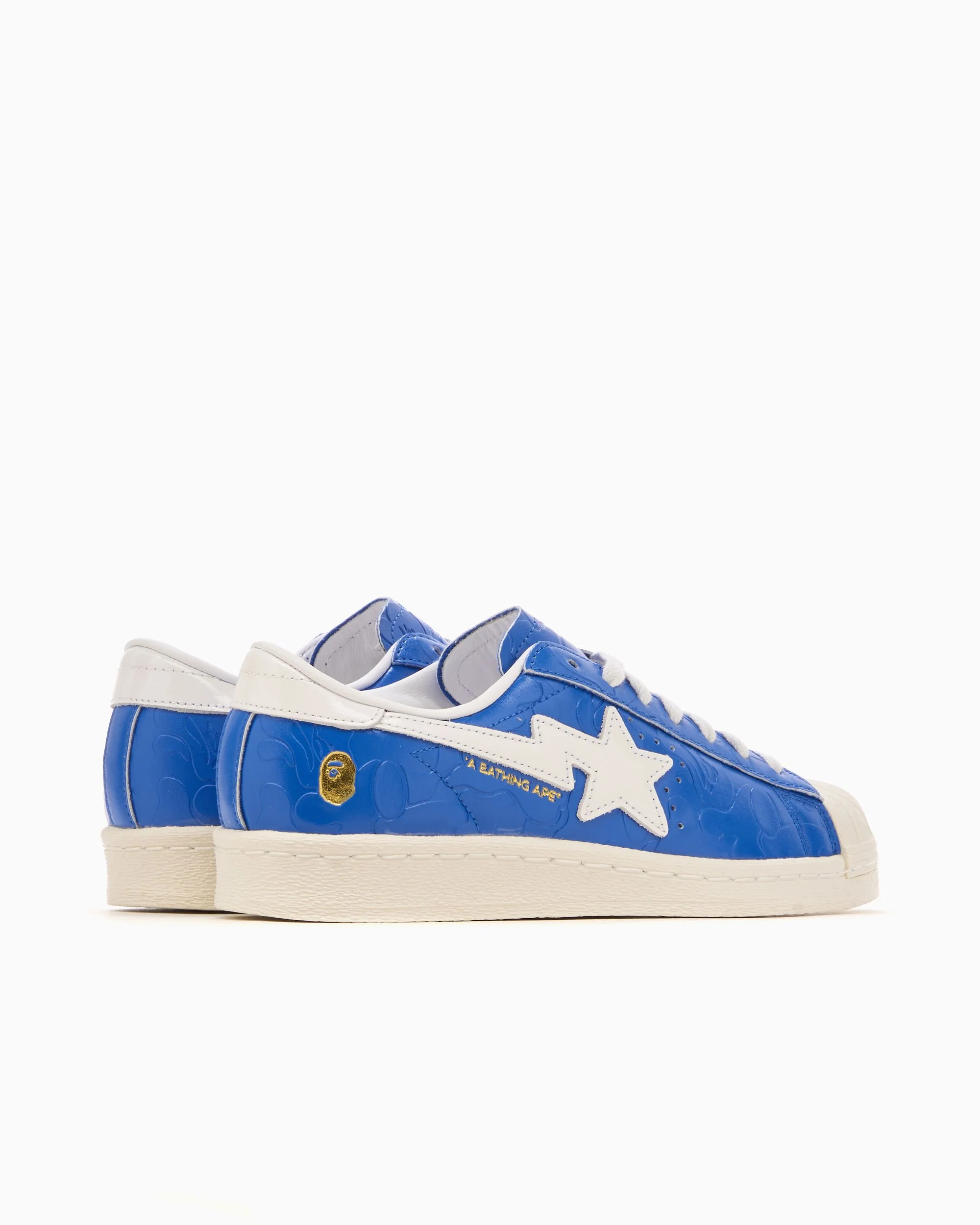 adidas Superstar Vintage Bape Blue White - Image 5