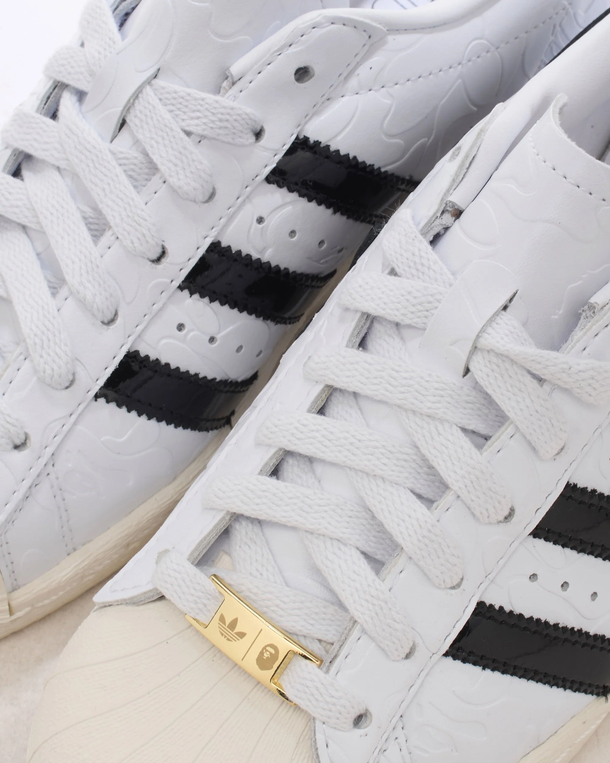 adidas Superstar Vintage Bape White Black - Image 4