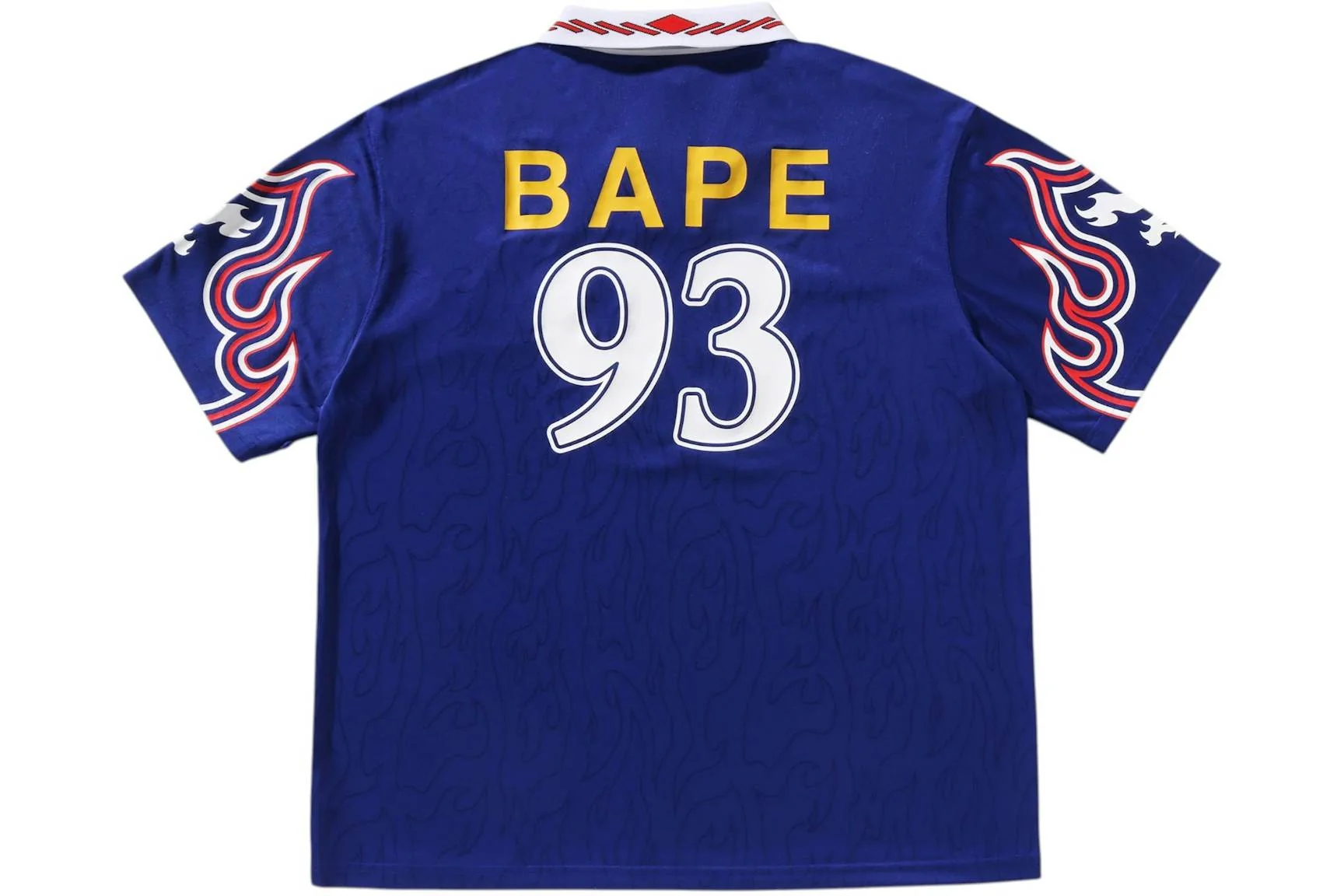 adidas x BAPE Flame Jersey Blue - Image 2