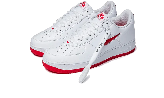 Nike Air Force 1 Low '07 Retro Color of the Month Jewel Swoosh University Red - Image 2