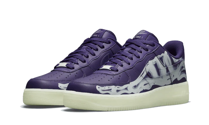 Nike Air Force 1 Low Purple Skeleton Halloween (2021) - Image 2