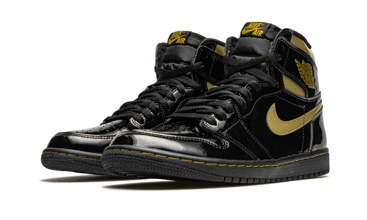 Air Jordan 1 High Black Metallic Gold - Image 2