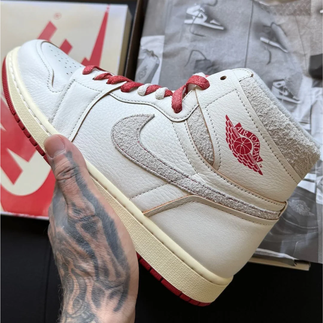 Jordan 1 Retro High Rare Air Sail Cinnabar (Women's) - Image 2