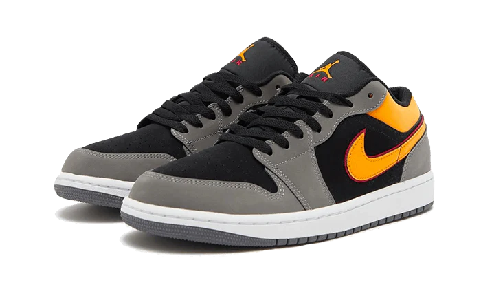 Air Jordan 1 Low Black Vivid Orange - Image 2