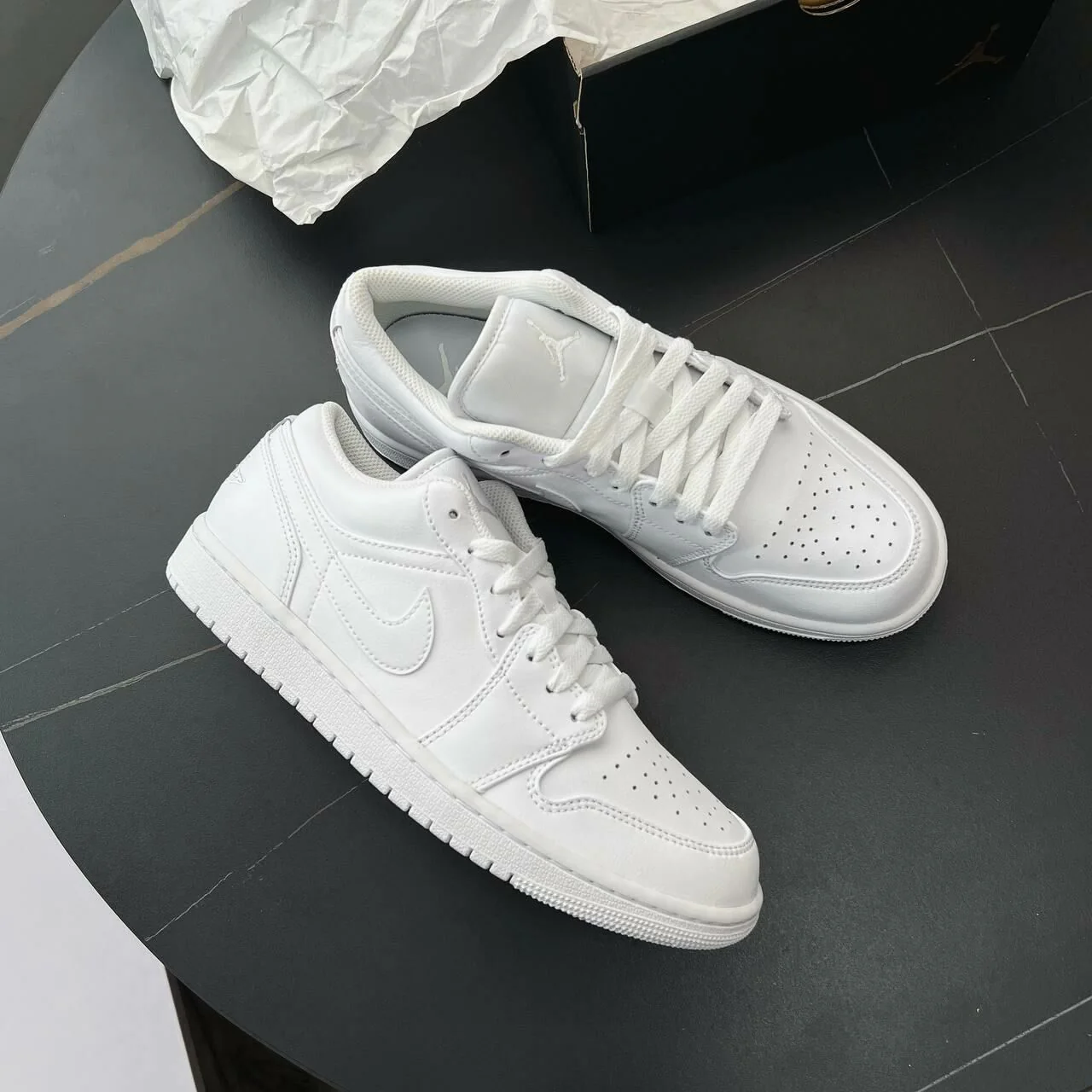 Air Jordan 1 Low Triple White (2022) - Image 2