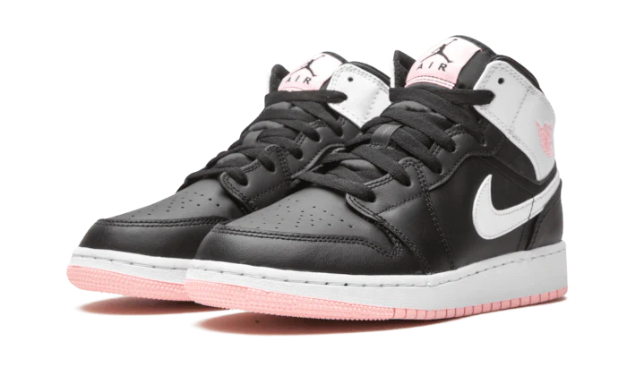 Air Jordan 1 Mid Arctic Pink Black - Image 2