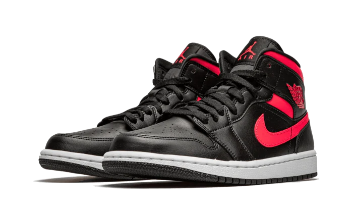 Air Jordan 1 Mid Black Siren Red - Image 2