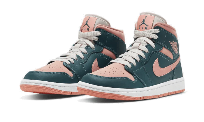 Air Jordan 1 Mid Dark Teal Green - Image 2