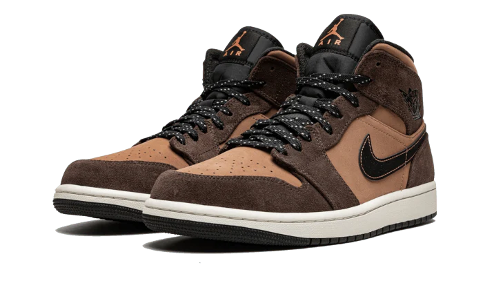 Air Jordan 1 Mid Earthy Brown - Image 2