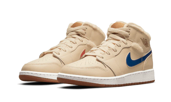 Air Jordan 1 Mid Fleece Pearl White - Image 2