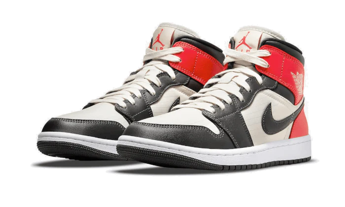 Air Jordan 1 Mid Light Orewood Brown - Image 2