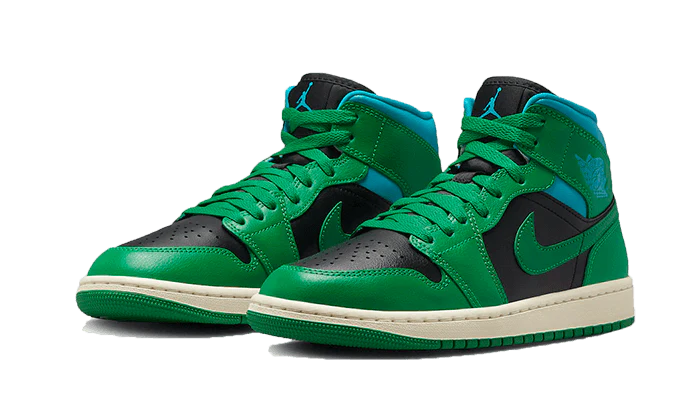 Air Jordan 1 Mid Lucky Green Aquatone - Image 2