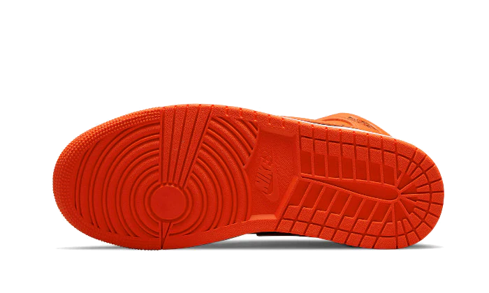 Air Jordan 1 Mid Orange Black - Image 3