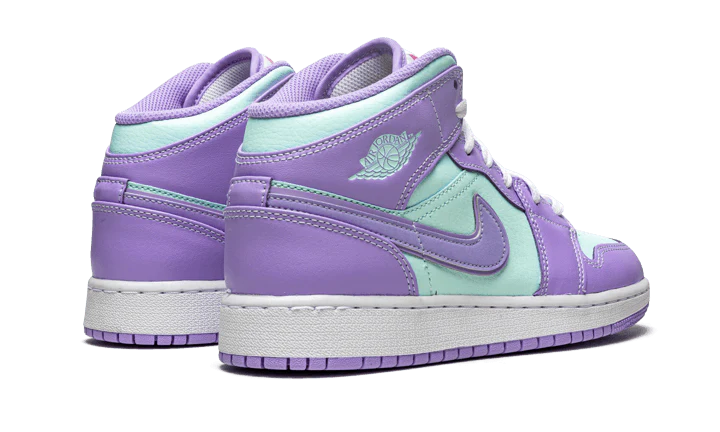 Air Jordan 1 Mid Purple Aqua - Image 3