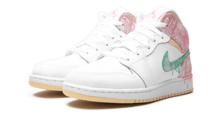 Air Jordan 1 Mid SE Paint Drip - Image 2