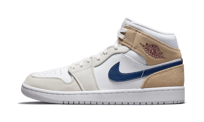Air Jordan 1 Mid Tan Suede Navy