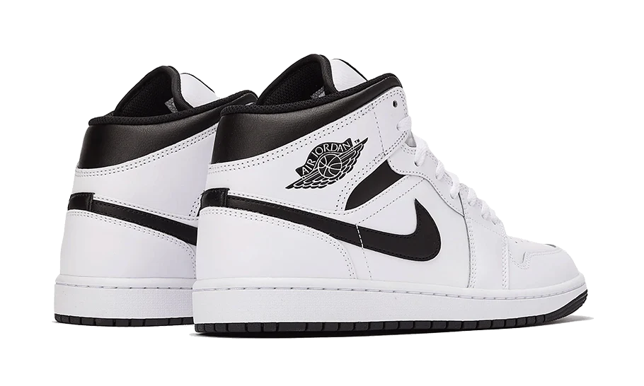 Air Jordan 1 Mid White Black - Image 3