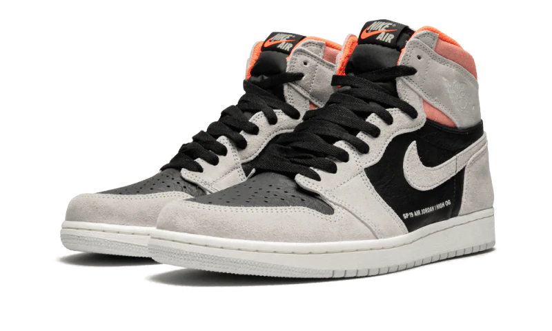 Air Jordan 1 Retro High Neutral Grey Hyper Crimson - Image 2