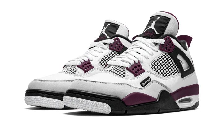 Air Jordan 4 PSG Neutral Grey Bordeaux - Image 2