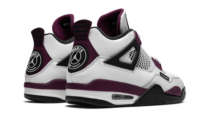Air Jordan 4 PSG Neutral Grey Bordeaux - Image 3