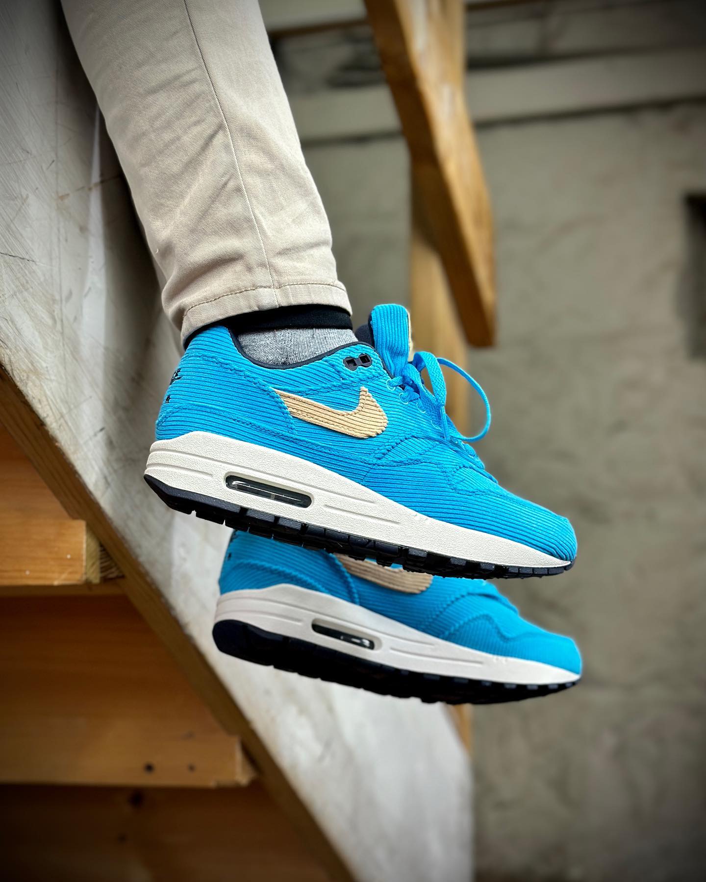 Nike Air Max 1 Corduroy Baltic Blue - Image 2