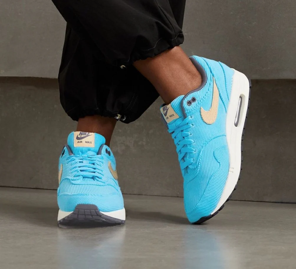 Nike Air Max 1 Corduroy Baltic Blue - Image 3