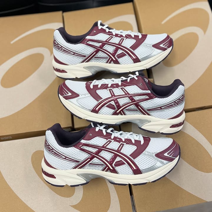 ASICS Gel-1130 White Maroon Banner - Image 2