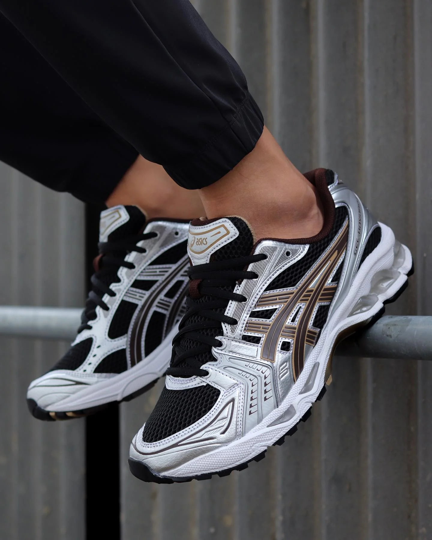 ASICS Gel-Kayano 14 Black Coffee Silver - Image 4