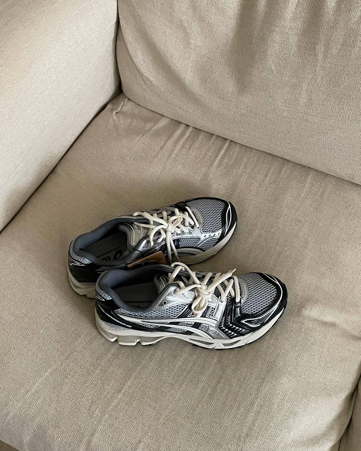 ASICS Gel-Kayano 14 Black Glacier Grey Silver - Image 3