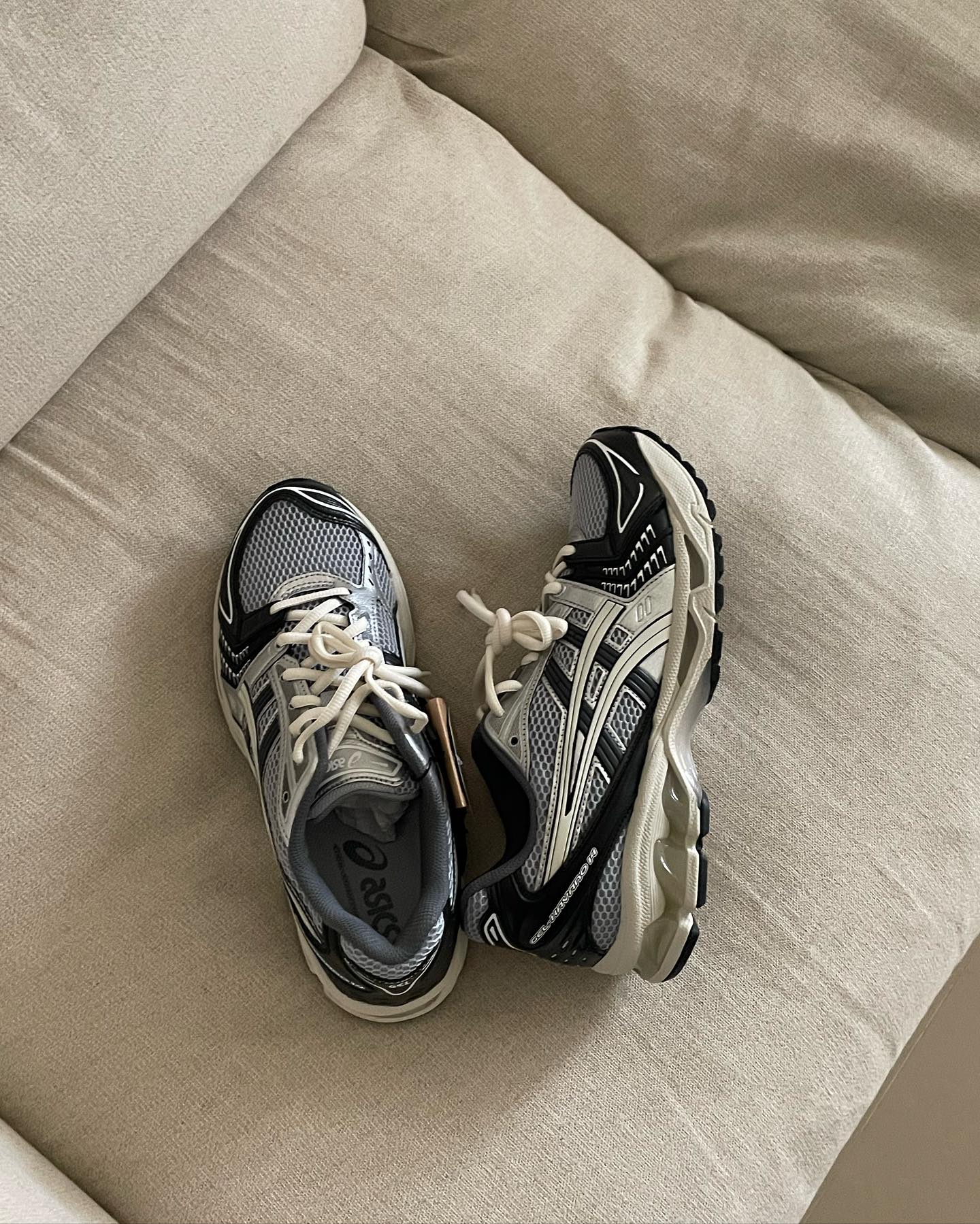 ASICS Gel-Kayano 14 Black Glacier Grey Silver - Image 4