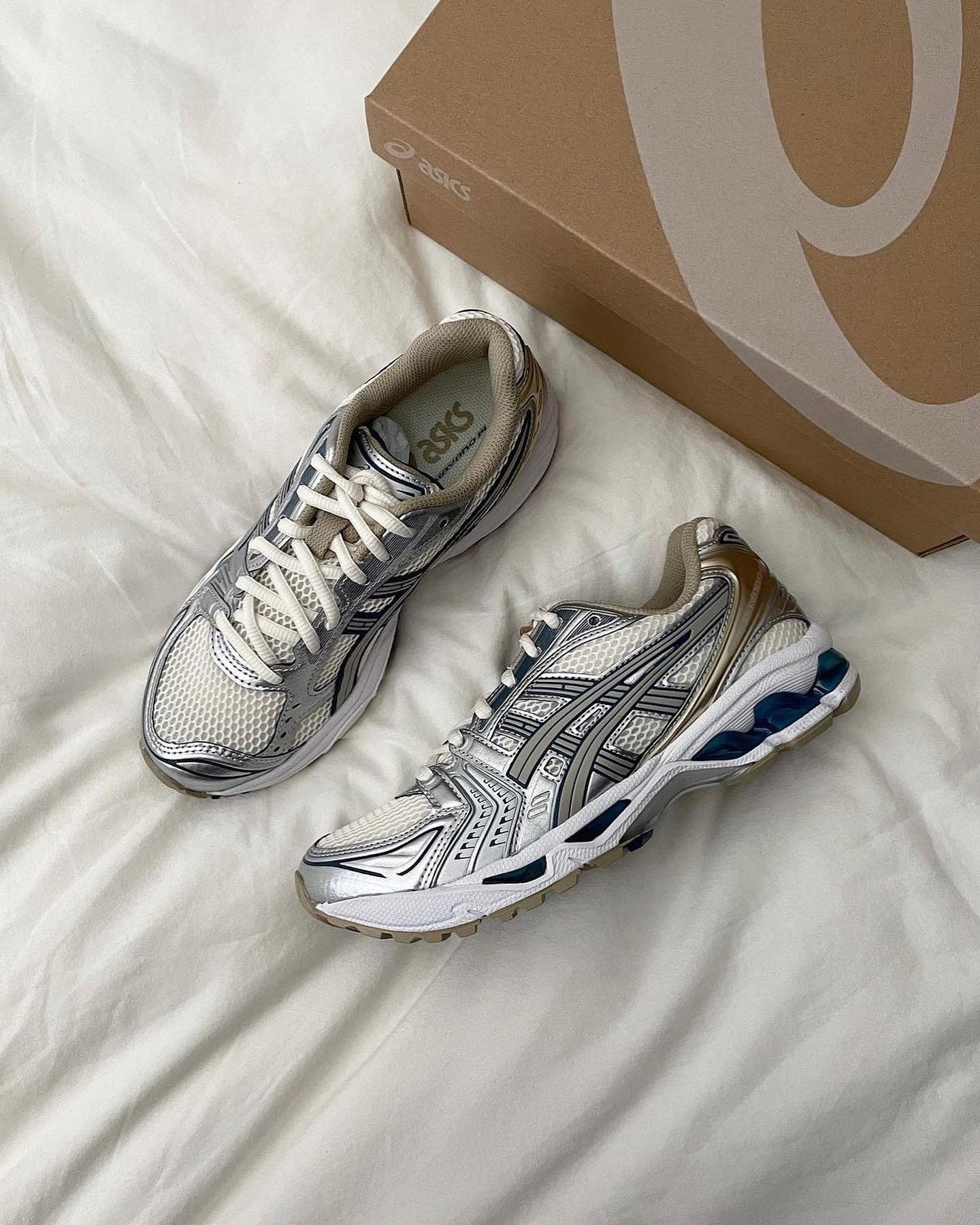 ASICS Gel-Kayano 14 Cream Pure Silver Champagne - Image 4